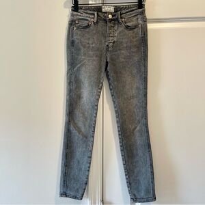 Free People Gray Skinny Jeans Zipper Fly & Pockets Women’s Size 24